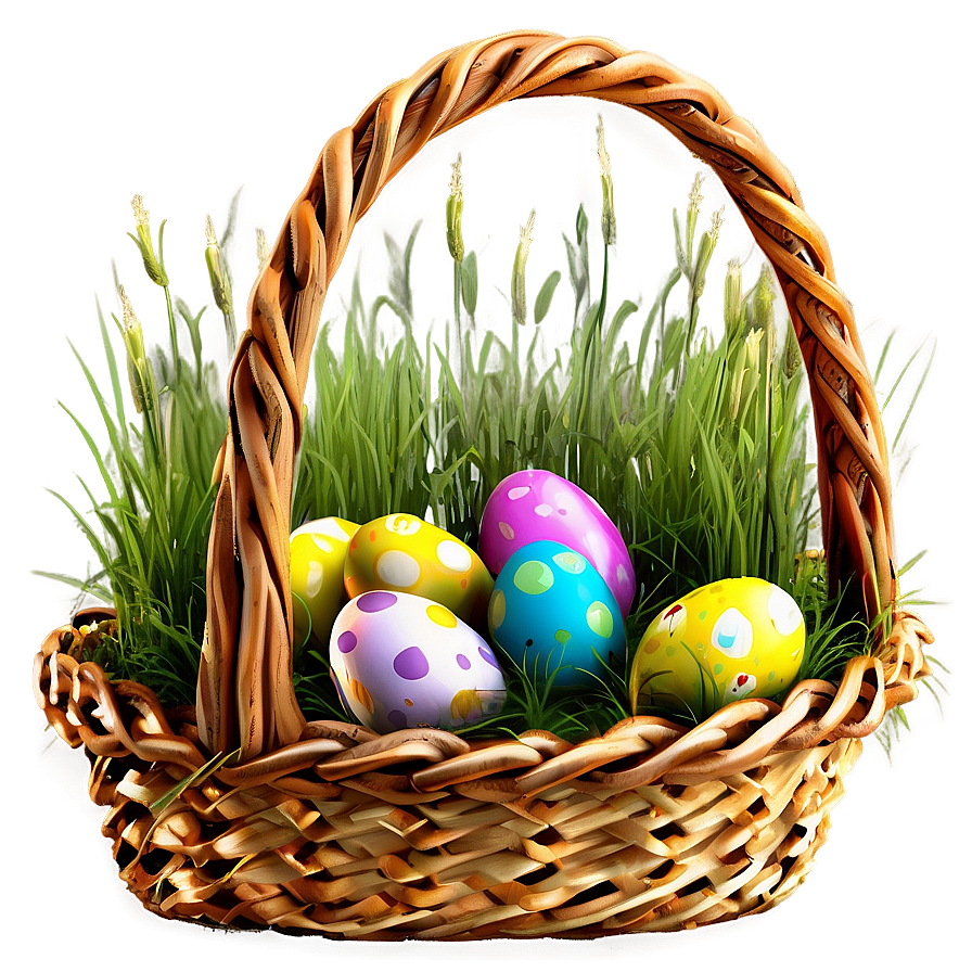 Easter Basket Grass Png 42