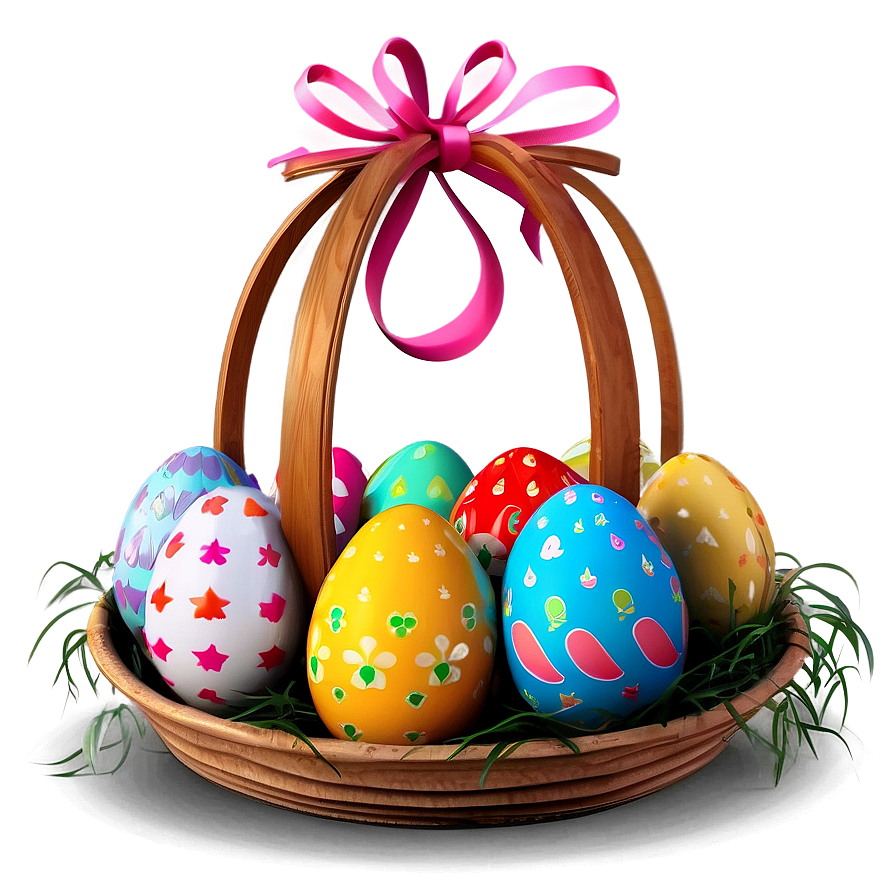 Easter Bunny And Eggs Png Jas44