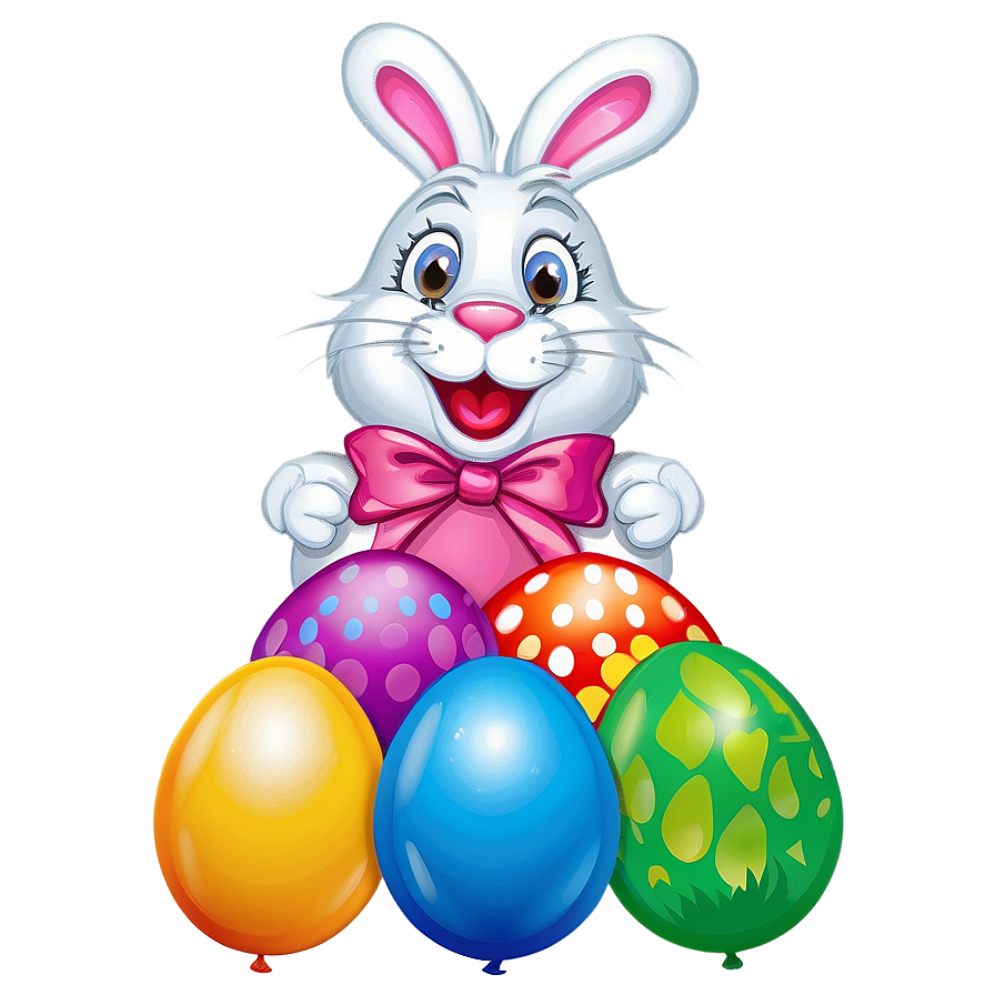 Easter Bunny Balloon Png 05232024