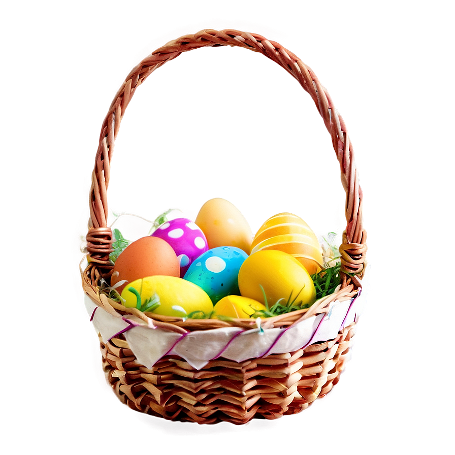 Easter Bunny Basket Png Miv