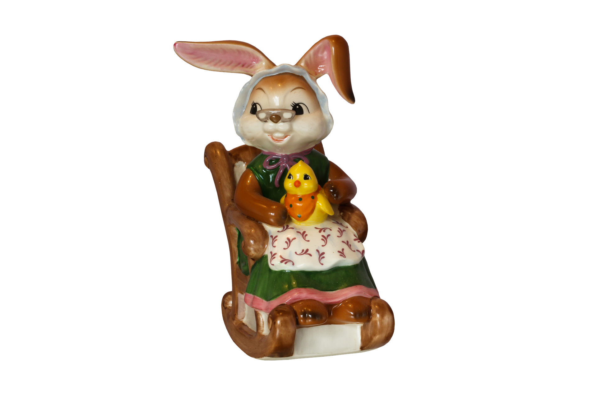 Easter Bunny Figurine With Chick