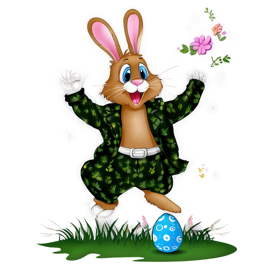 Easter Bunny Hopping Png Sen34