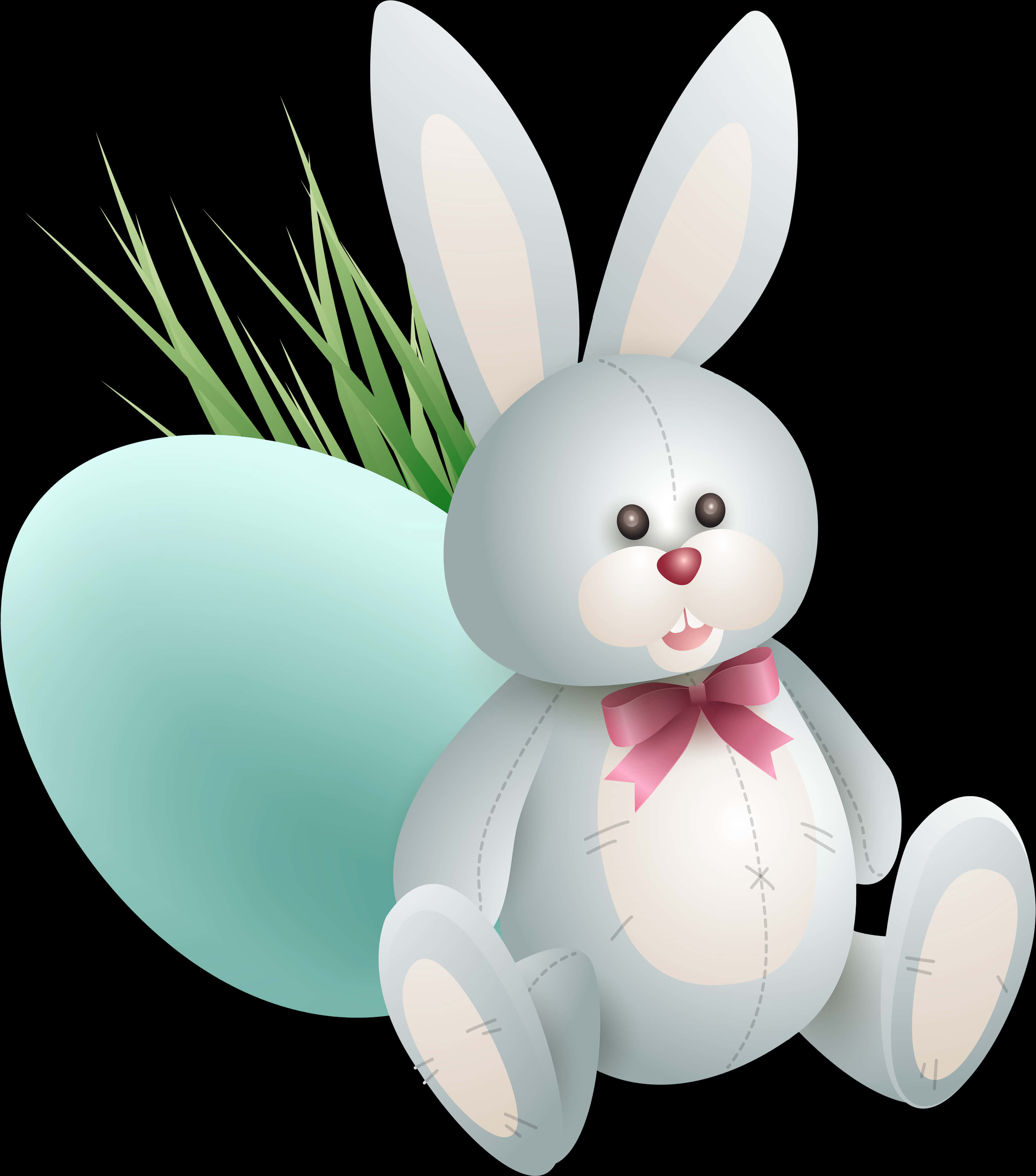 Easter Bunny With Egg Illustration