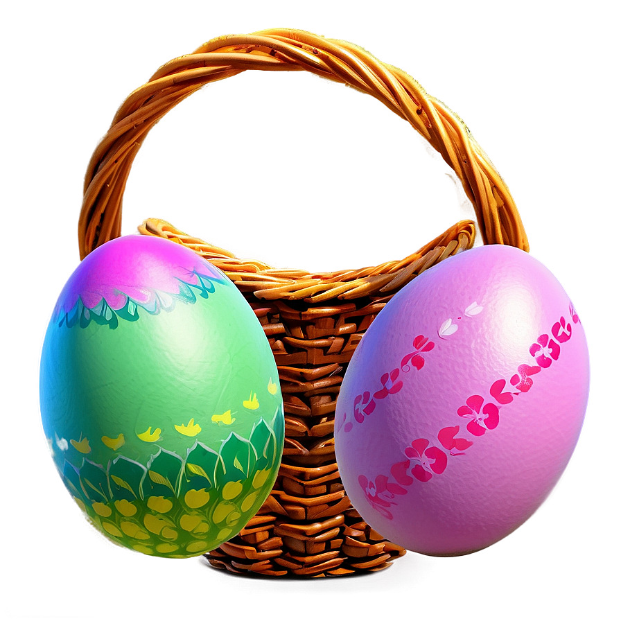 Easter Egg Basket Png 05252024