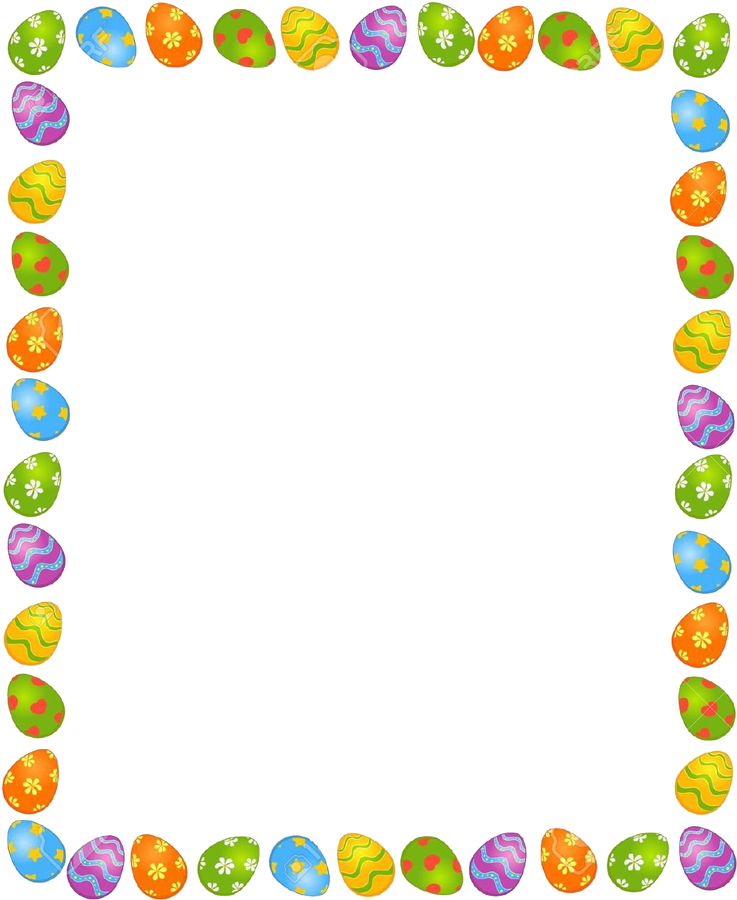 Easter Egg Border Clipart