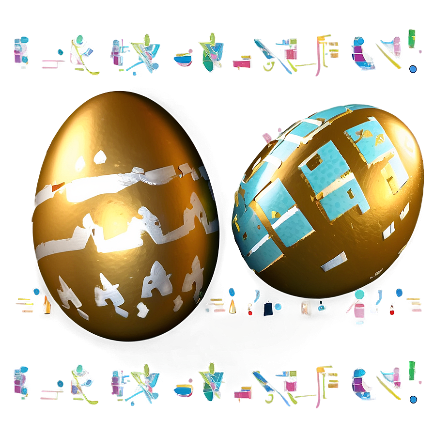 Easter Egg Gold Png 3