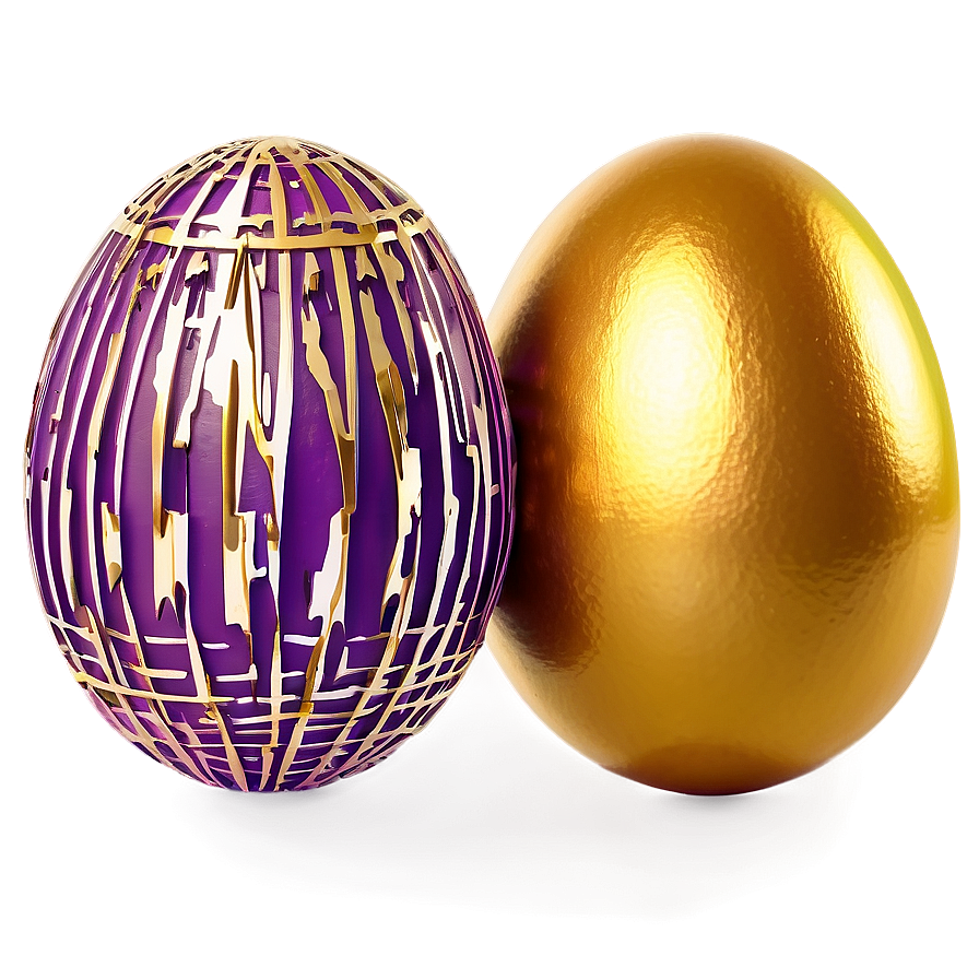 Easter Egg Golden Png 97