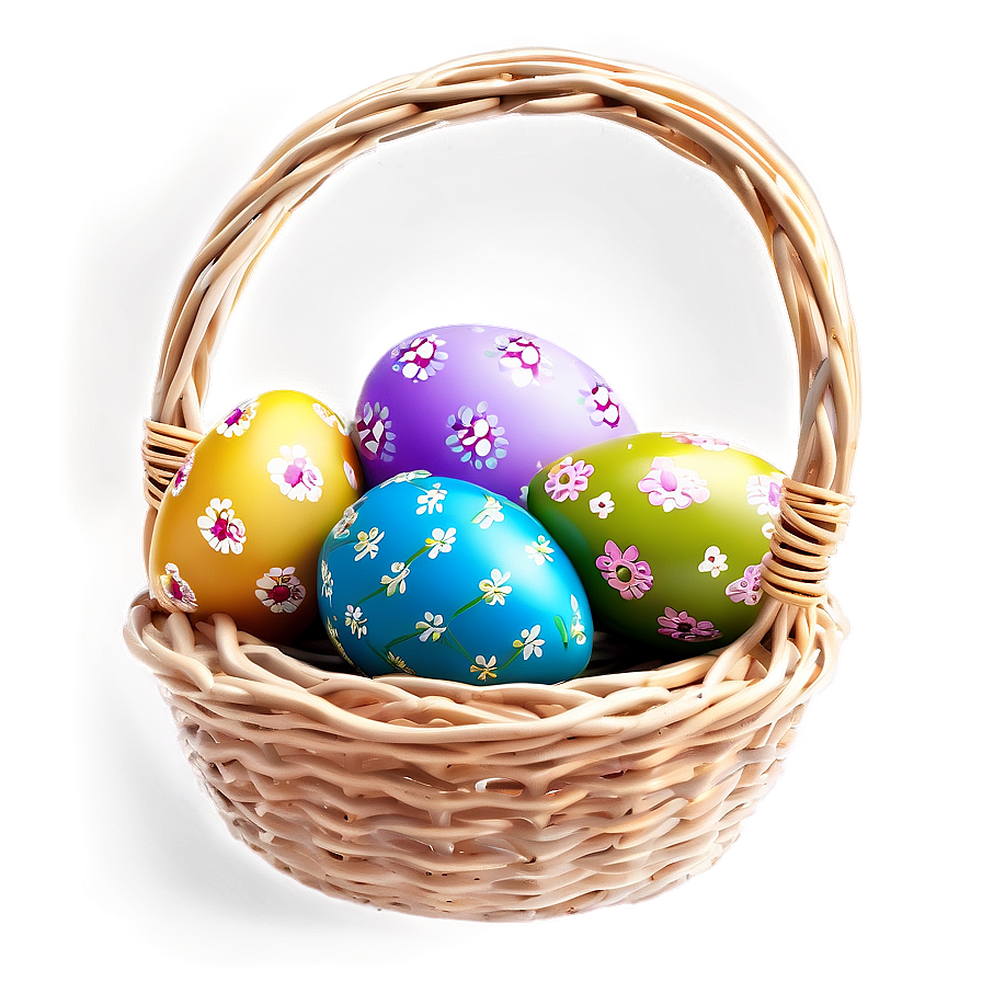 Easter Egg In Basket Png 19