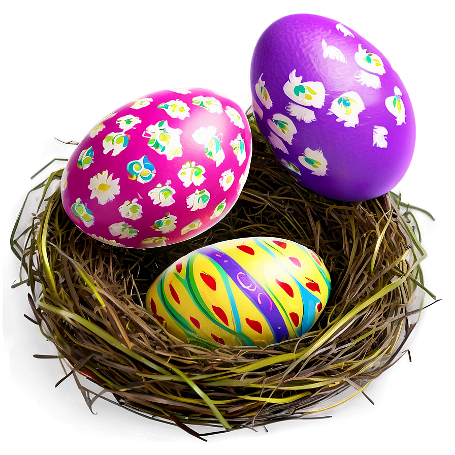 Easter Egg Nest Png Hor62