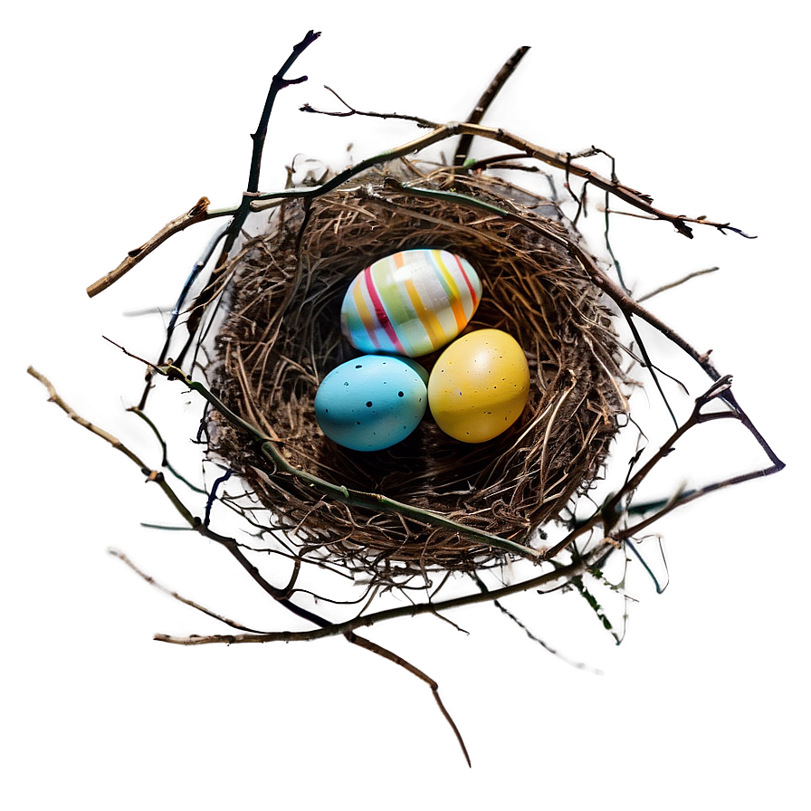 Easter Egg Nest Png Upc65