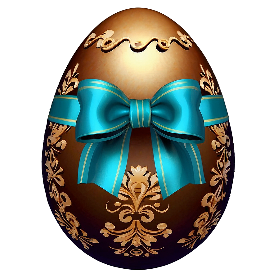 Easter Egg With Bow Png 05252024