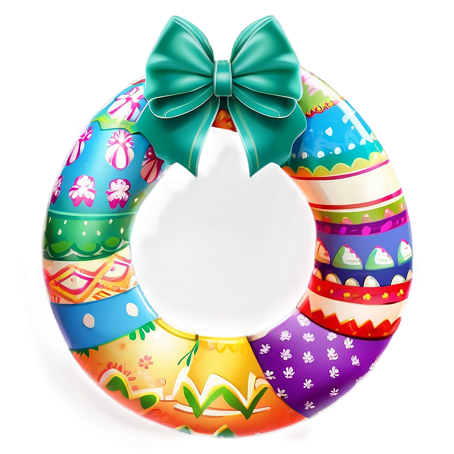 Easter Egg Wreath Png Upm