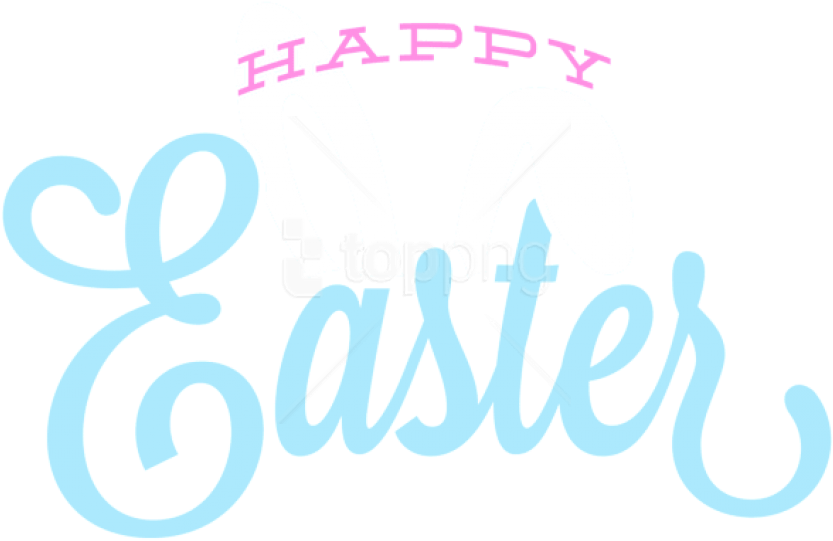 Easter Greeting Bunny Ears Graphic