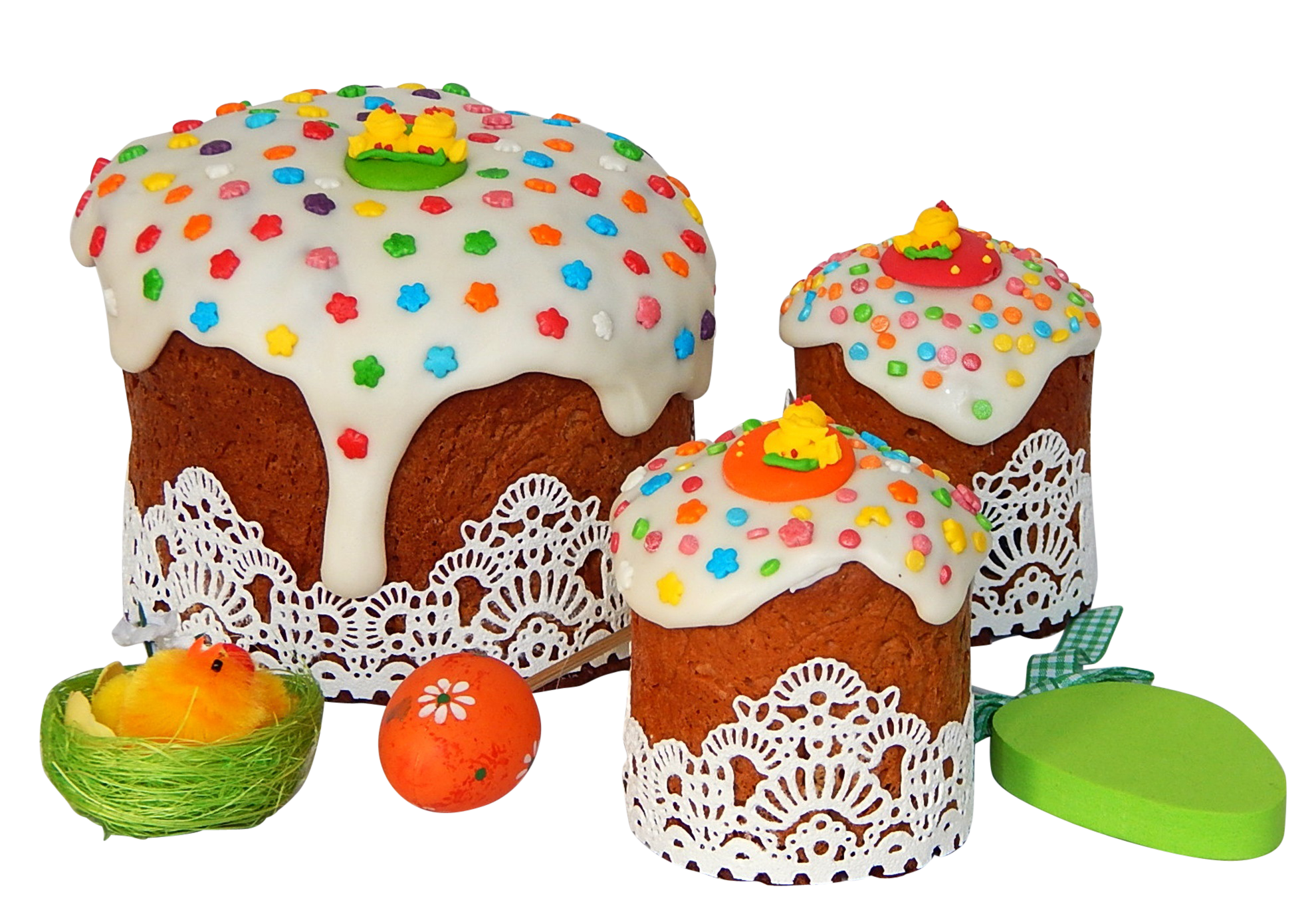 Easter Kulich Traditional Russian Cakes