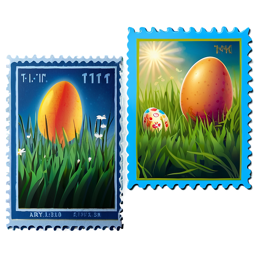 Easter Stamp Png Fuj
