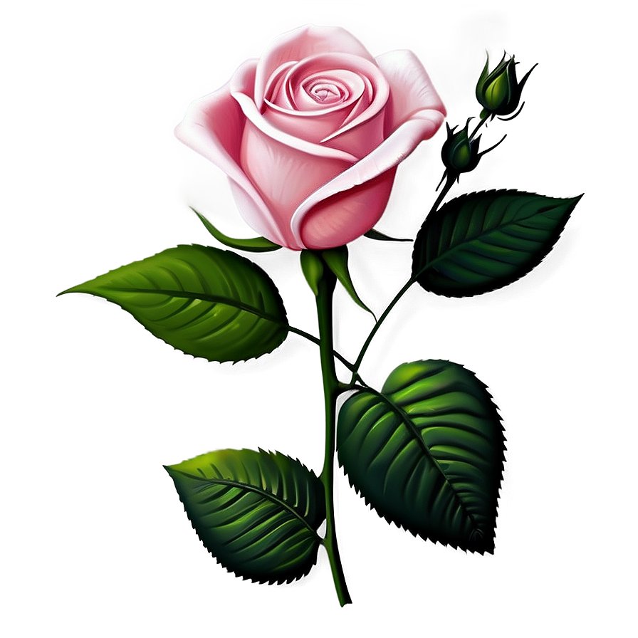 Easy Rose Sketch Png 06202024