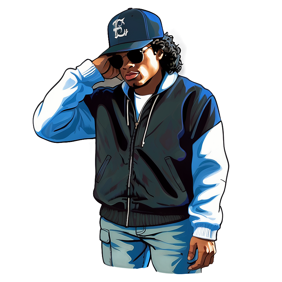 Eazy E Vintage Style Png 06252024