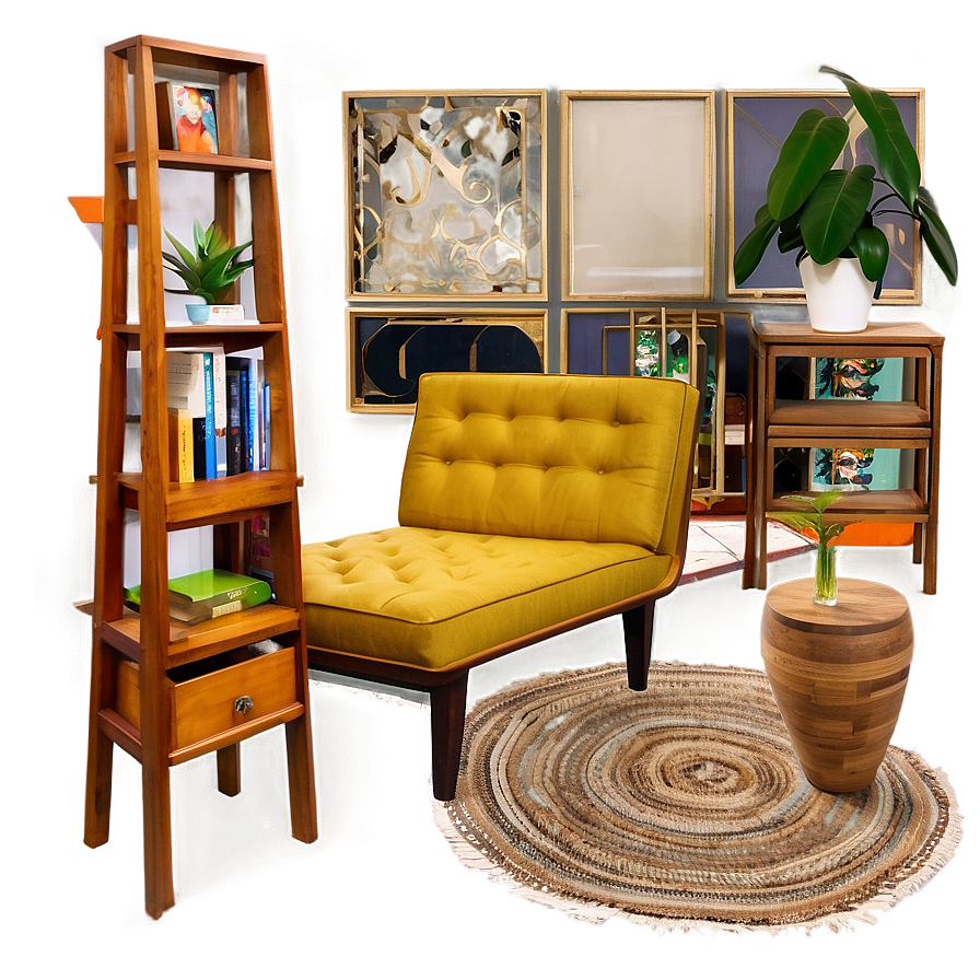 Eclectic Living Room Mix Png 80