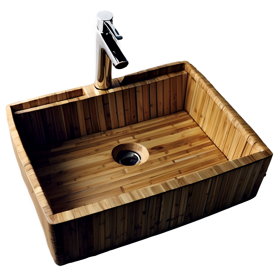 Eco-friendly Bamboo Sink Png Vdr