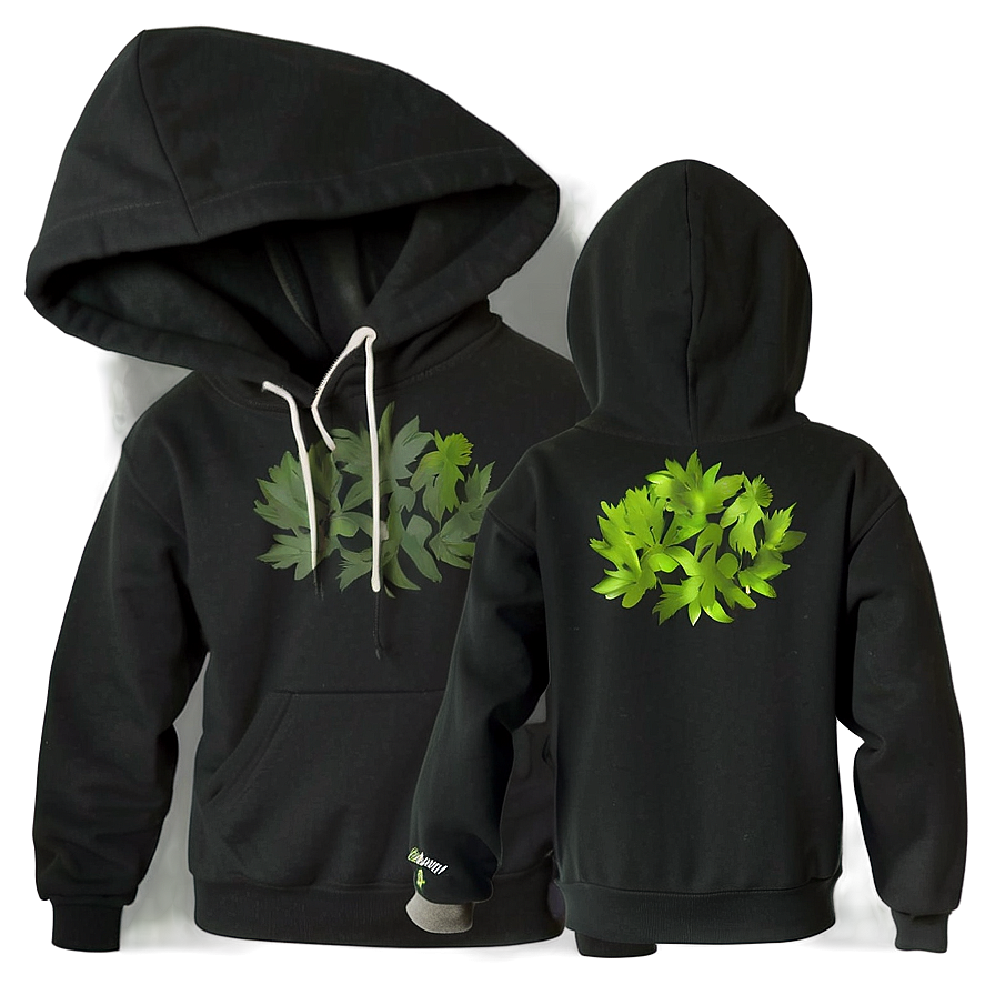 Eco-friendly Black Hoodie Png 99