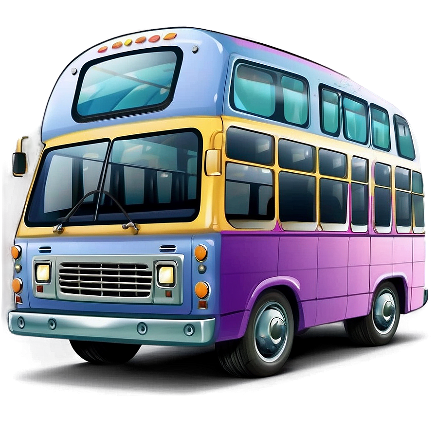 Eco-friendly Cartoon Bus Png Koy