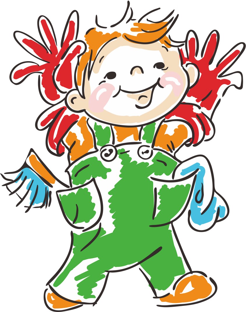 Eco Friendly Cleaning Cartoon Child