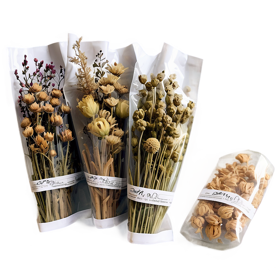 Eco-friendly Dried Flower Packaging Png Bby47