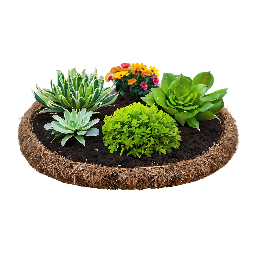 Eco-friendly Flower Bed Png 06272024