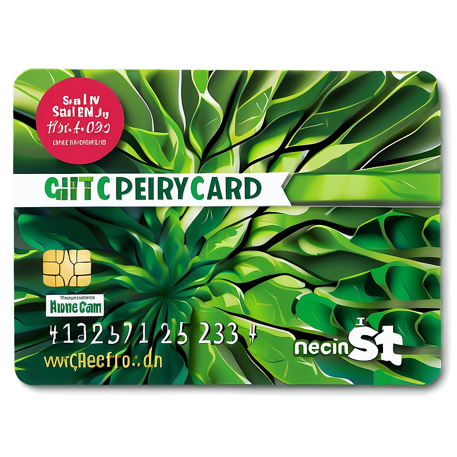 Eco-friendly Gift Card Png Ocs