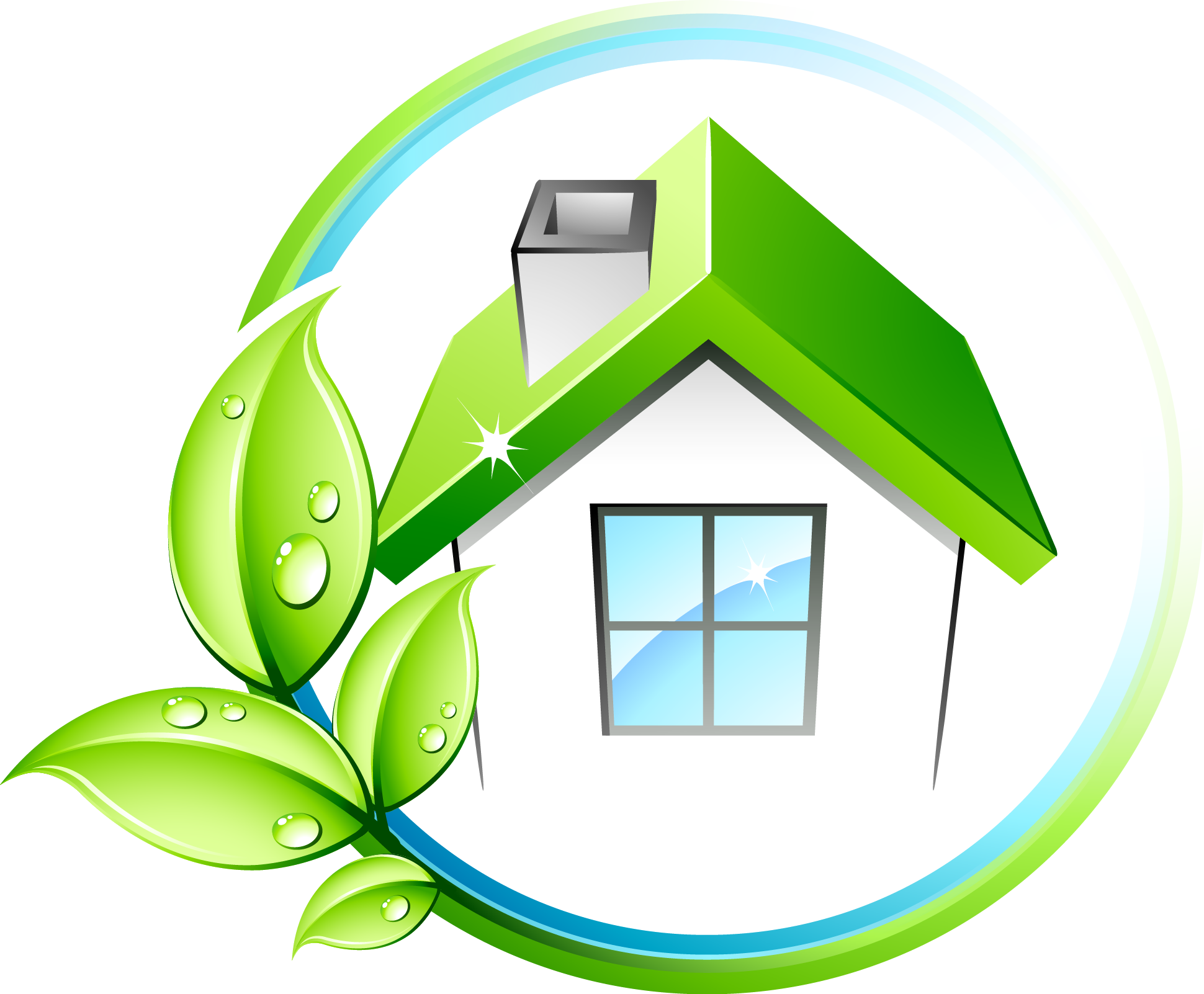 Eco Friendly House Cleaning Logo