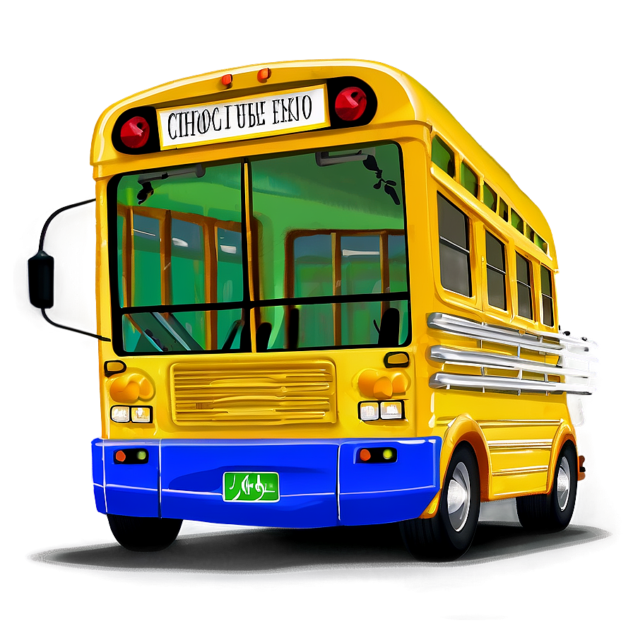 Eco-friendly School Bus Png 05242024