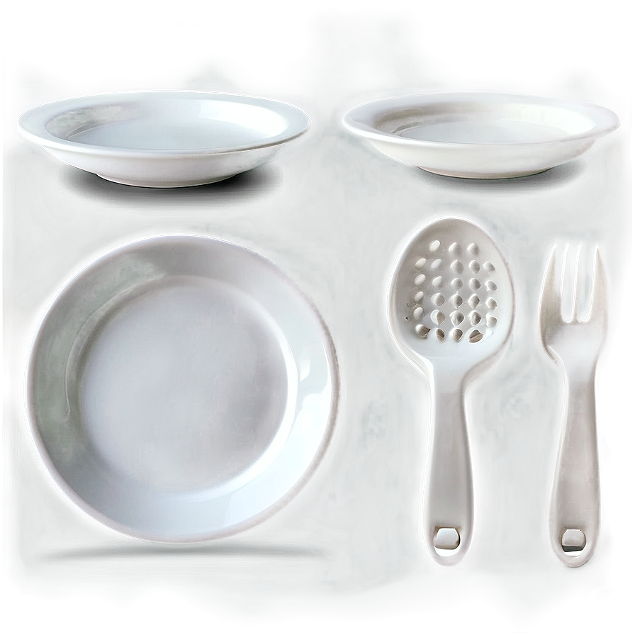 Eco-friendly White Plate Png Nwk36