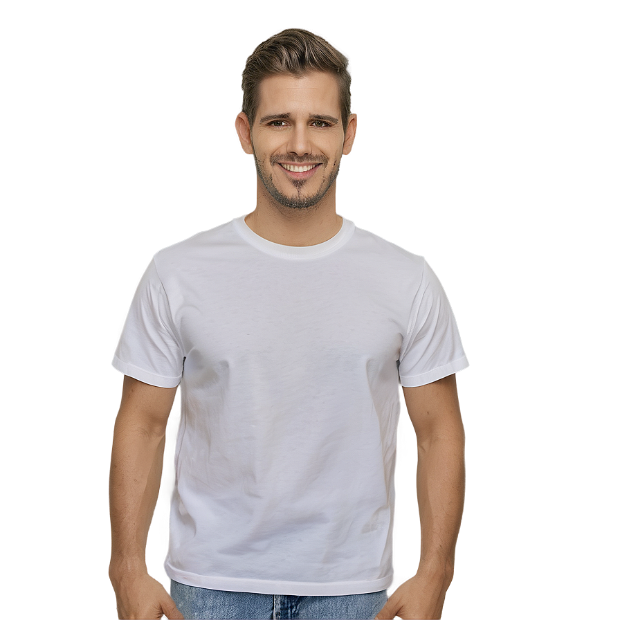 Eco-friendly White Tee Png 06272024