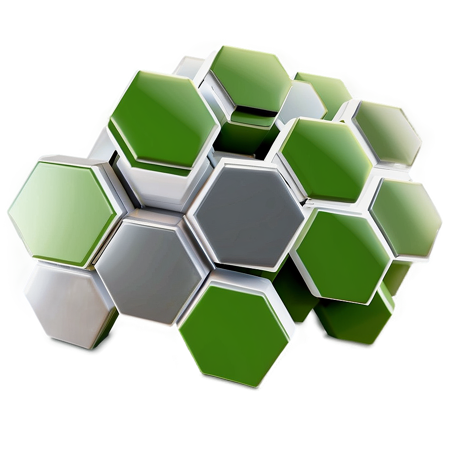 Eco Green Hexagon Png 05062024