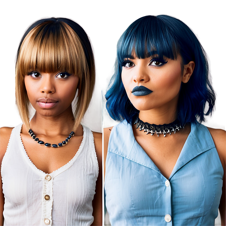 Edgy Bangs Makeover Png 98
