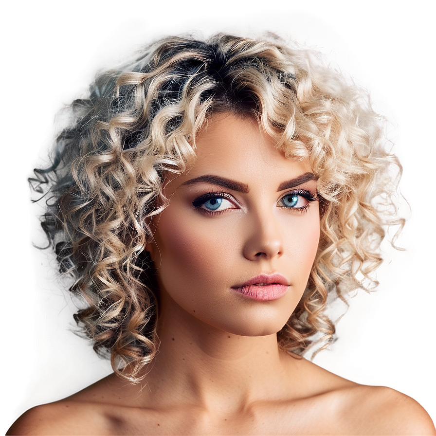 Edgy Perm Hair For Bold Look Png Kec63