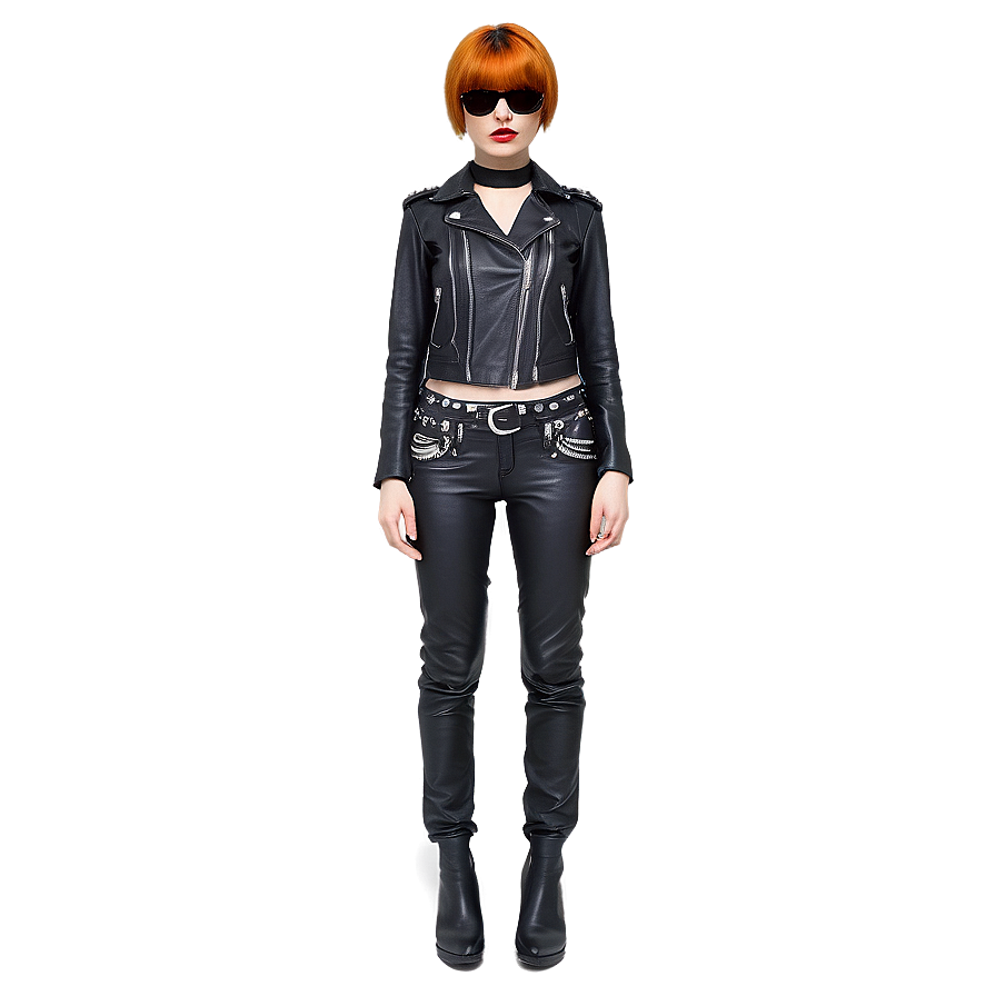 Edgy Rock Outfit Png 49