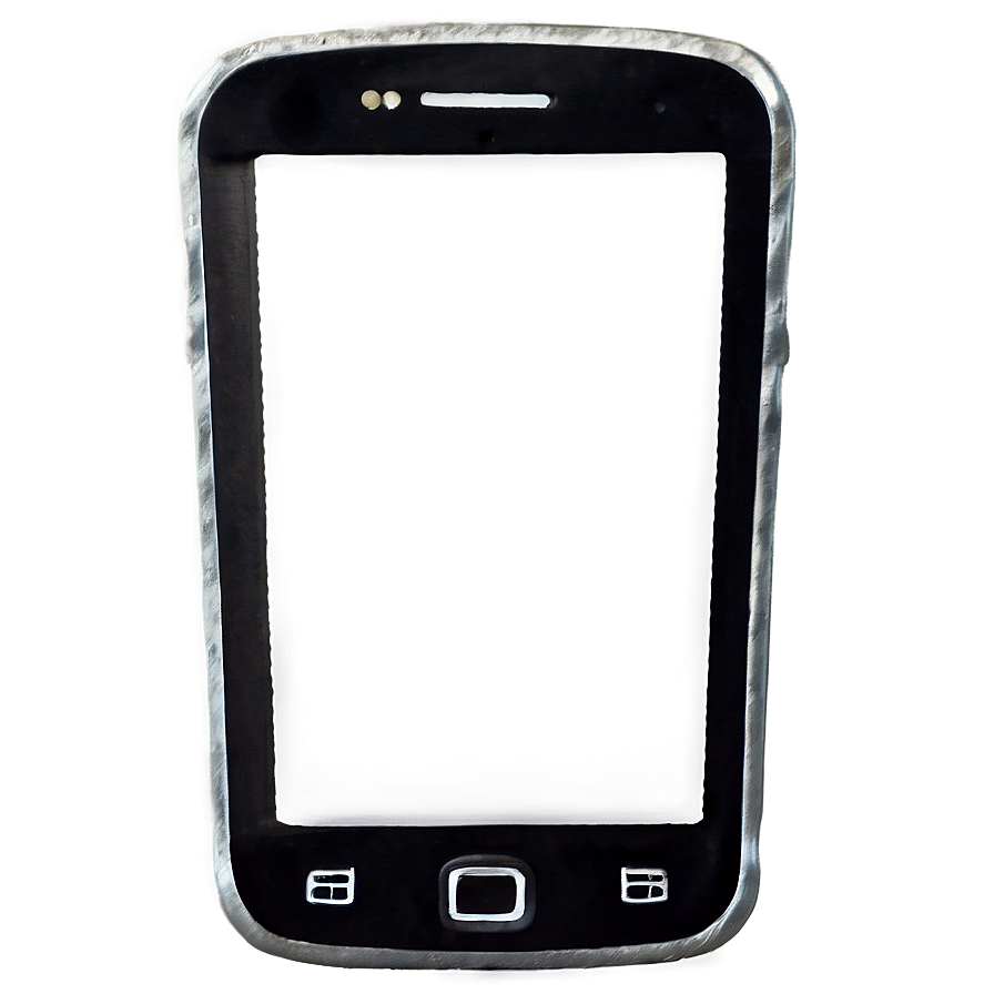 Edgy Smartphone Frame Png 06132024