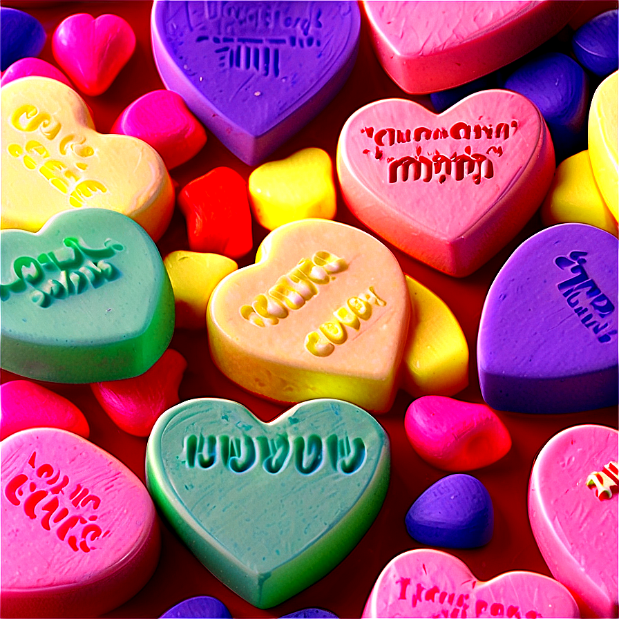 Edible Candy Hearts Png 76