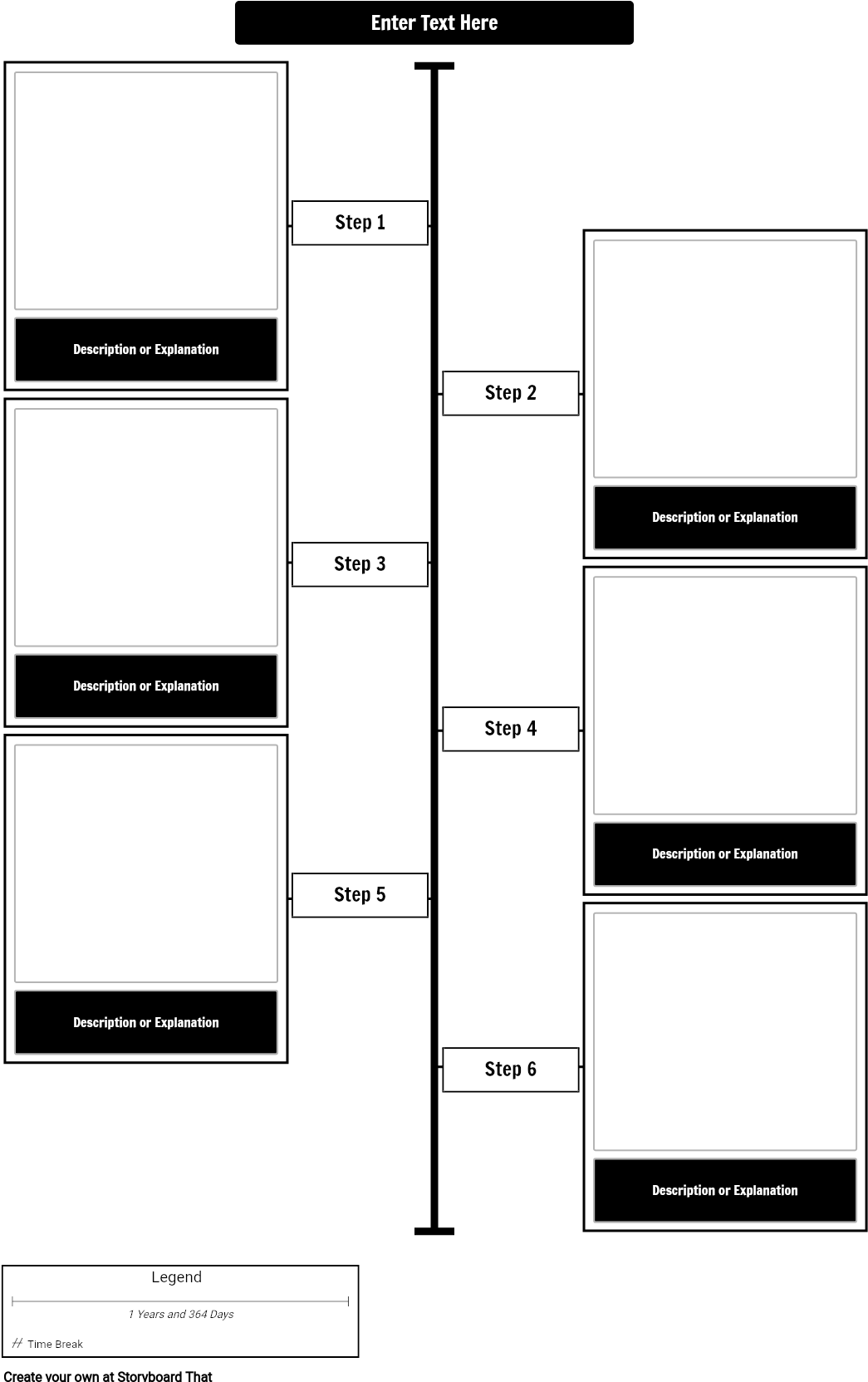 Editable Vertical Timeline Template