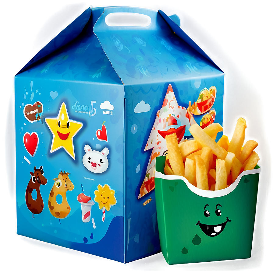 Educational Happy Meal Box Theme Png Kra15