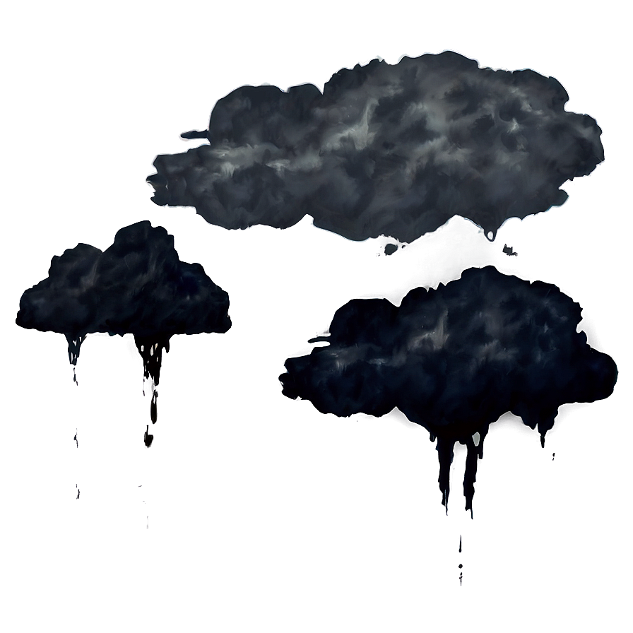 Eerie Black Clouds Png 13