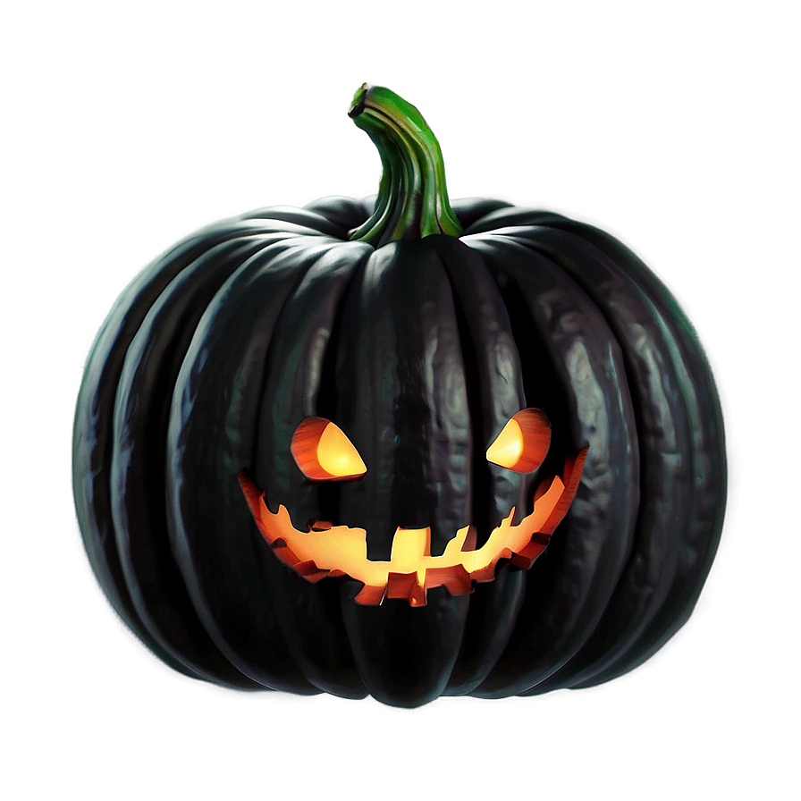 Eerie Black Pumpkin Png Tll