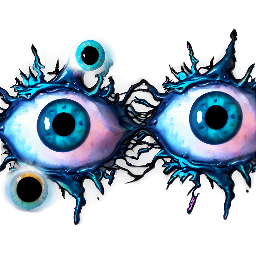 Eerie Eyeballs Graphic Png Bdq