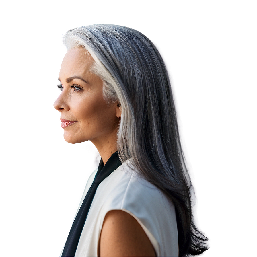 Effortless Grey Hair Styles Png 53