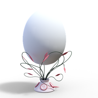Egg Vase Abstract Art