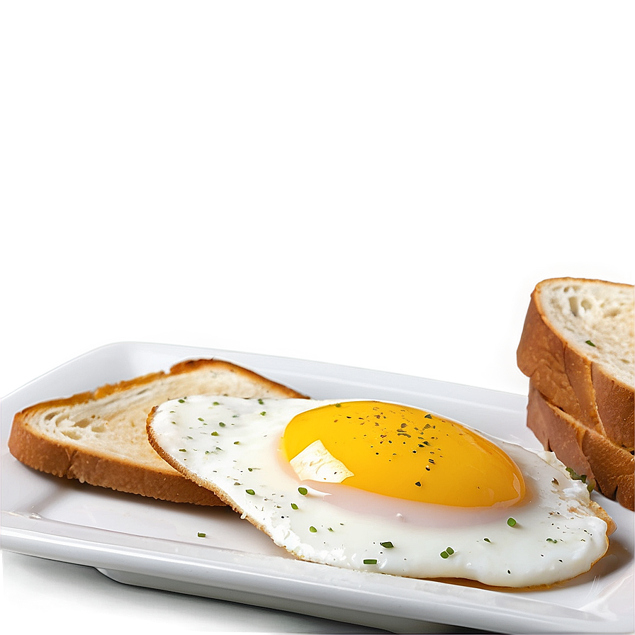 Egg With Toast Png 05242024