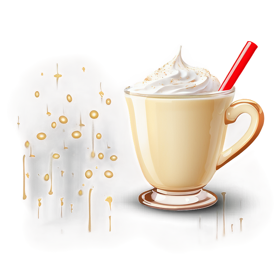 Eggnog With Whipped Cream Top Png 06132024