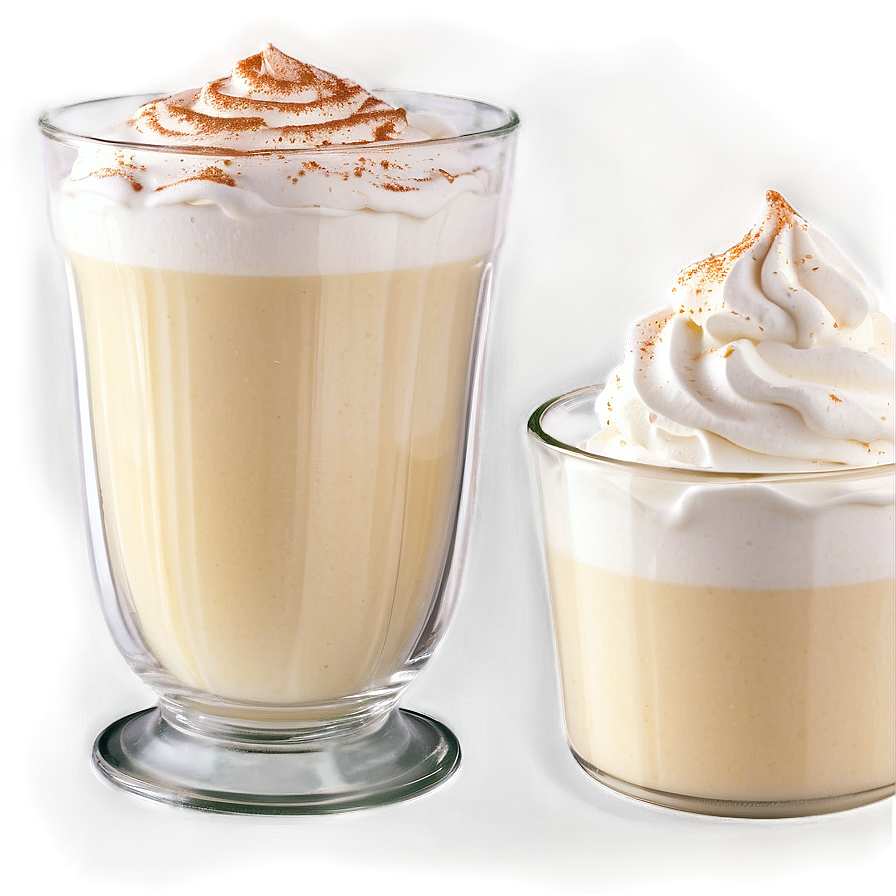 Eggnog With Whipped Cream Top Png 43