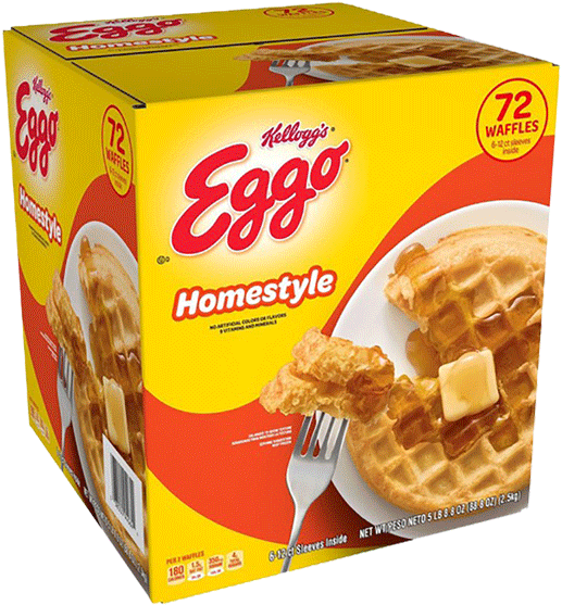 Eggo Homestyle Waffles Box